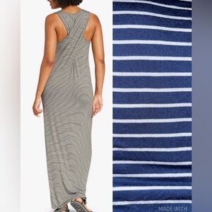 Eddie Bauer Women's Soft Layer Twist-Back Sleeveless Maxi Dress - blue a…